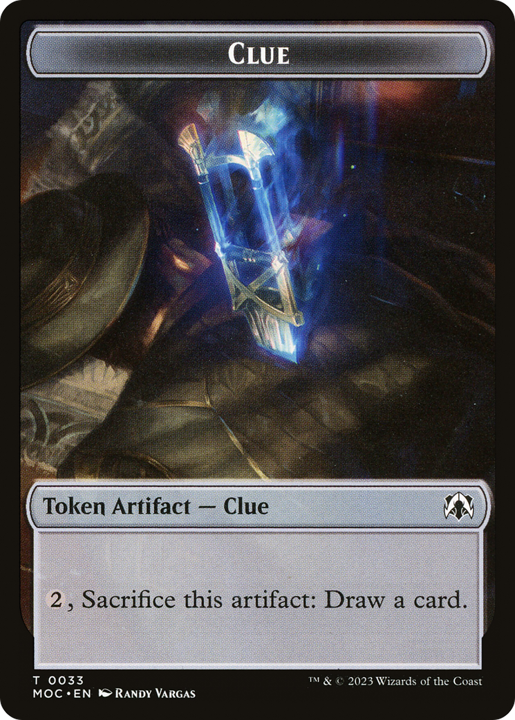 Image of Clue (TMOC-033) - March of the Machine Commander Tokens