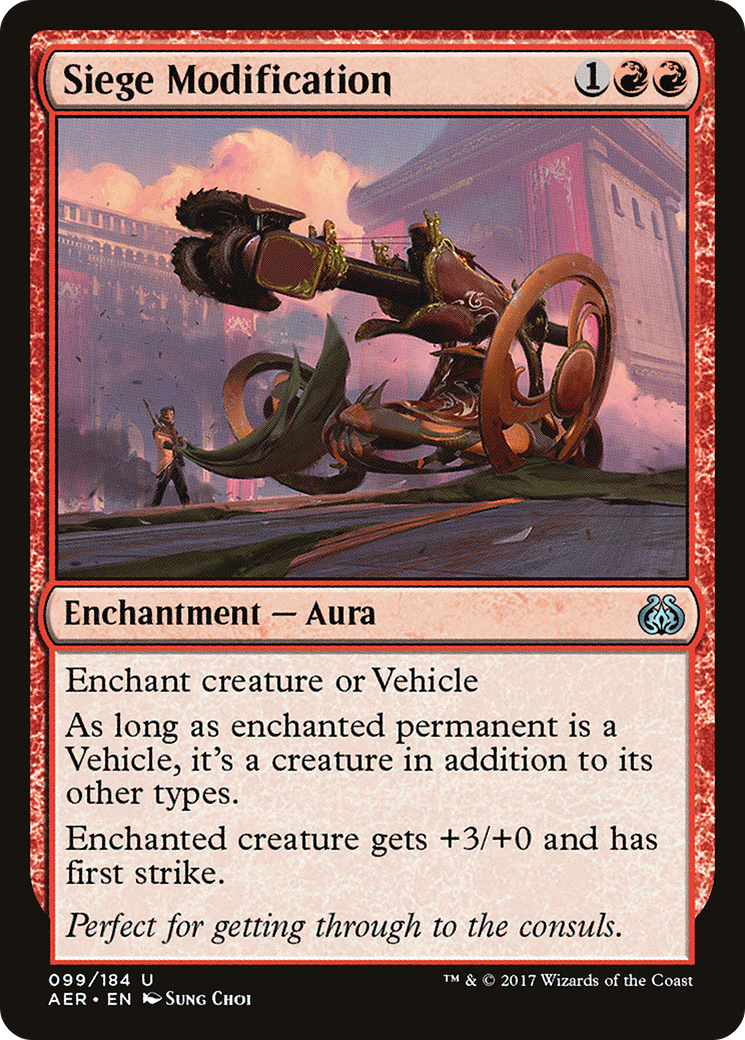 Image of Siege Modification (AER-099) - Aether Revolt Foil