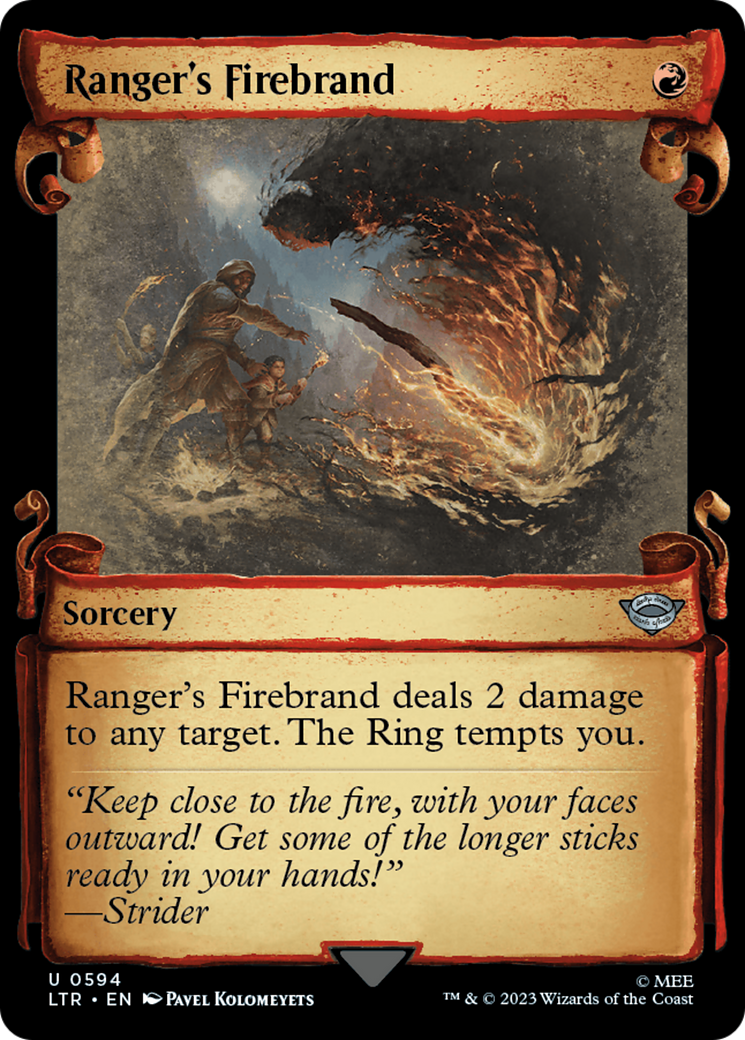 Image of Ranger's Firebrand (Showcase Scrolls) (LTR-594) - The Lord of the Rings: Tales of Middle-earth: (Showcase) Foil