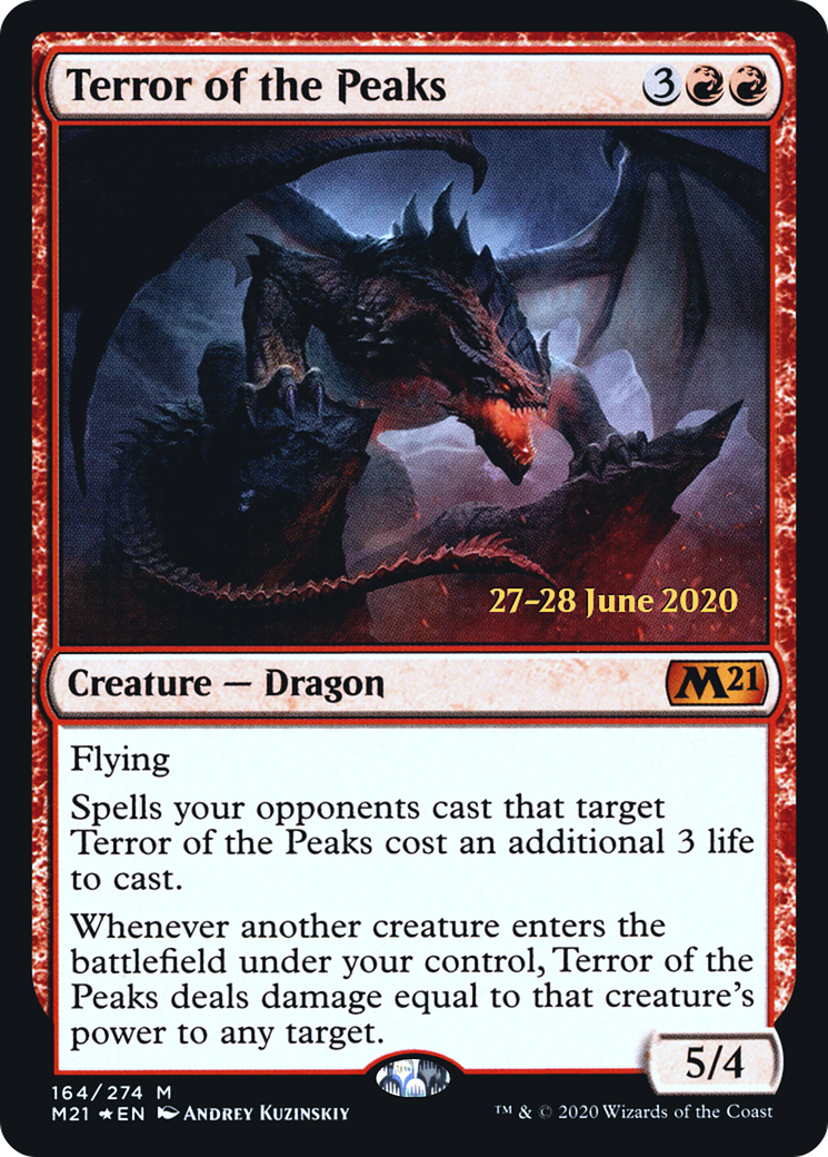 Image of Terror of the Peaks (M21) (PRE-164) - Core Set 2021 Promos Foil