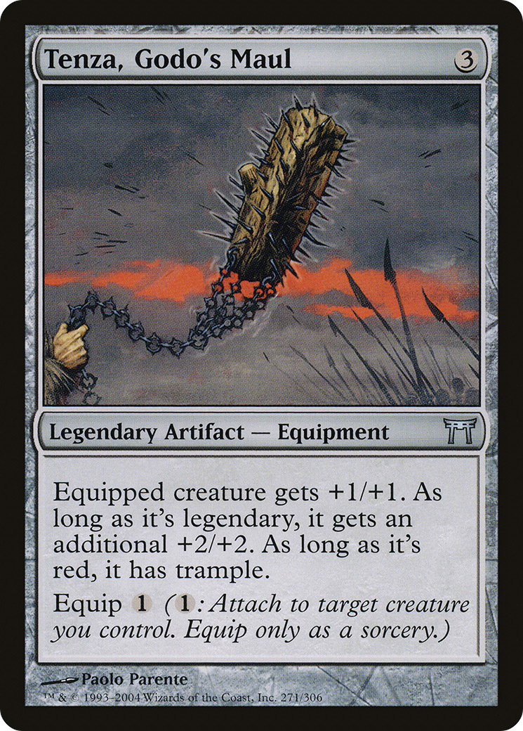 Image of Tenza, Godo's Maul (CHK-271) - Champions of Kamigawa Foil