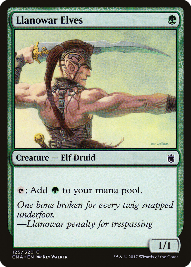 Image of Llanowar Elves (CMA-125) - Commander Anthology