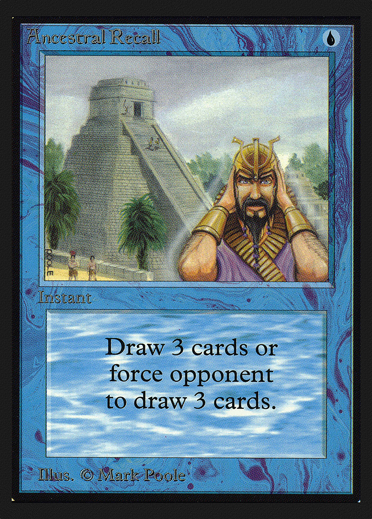 Image of Ancestral Recall (IE) (IED-) - Intl. Collectors' Edition