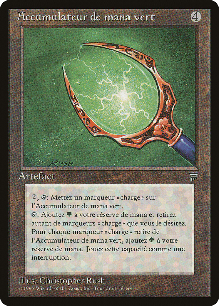 Image of Green Mana Battery (French) - 