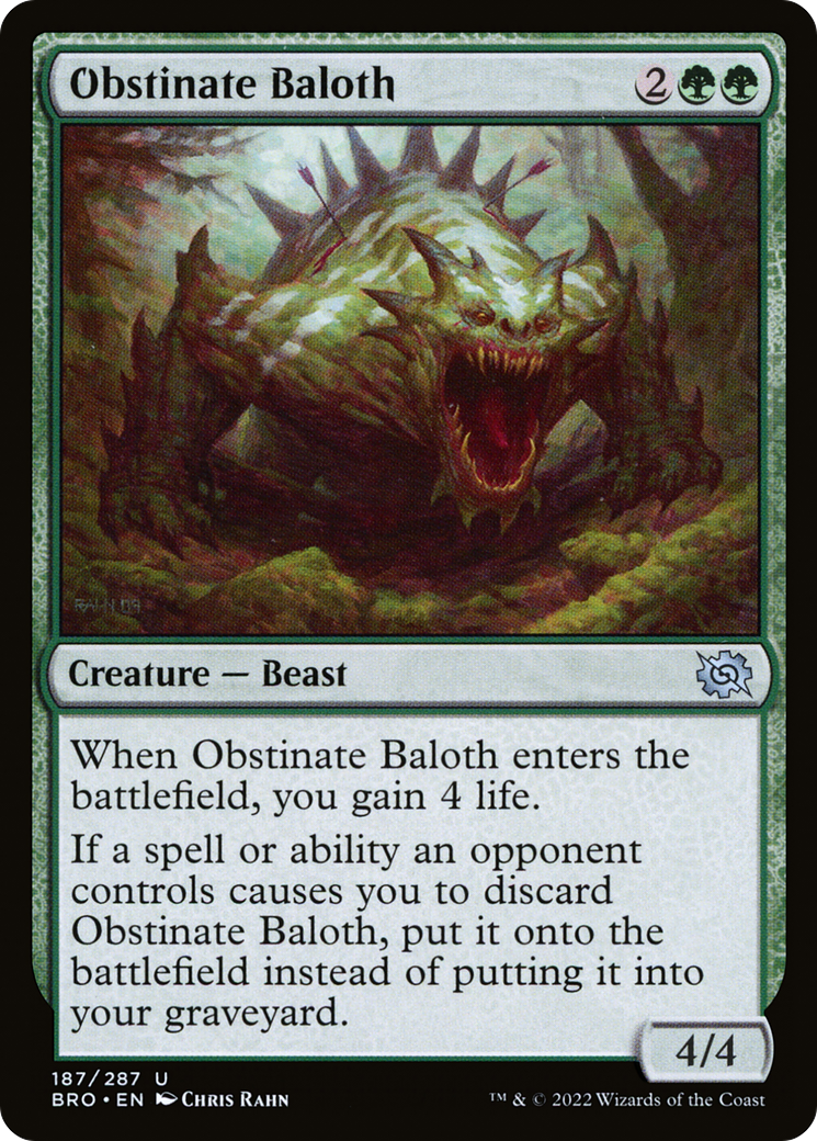 Image of Obstinate Baloth (BRO-187) - The Brothers' War