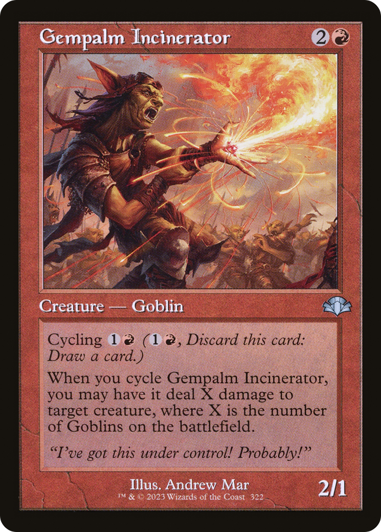 Image of Gempalm Incinerator (Retro Frame) (DMR-322) - Dominaria Remastered