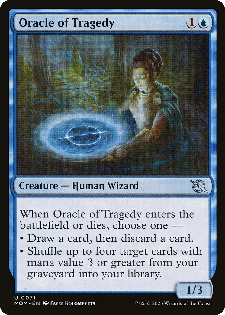 Image of Oracle of Tragedy (MOM-071) - March of the Machine Foil
