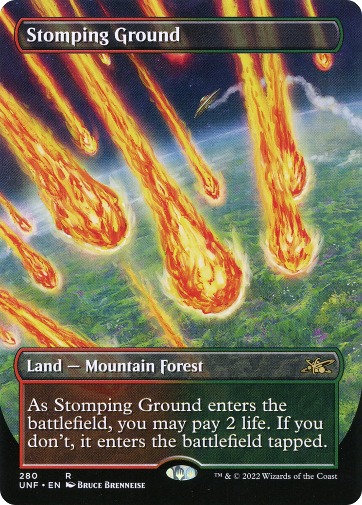 Image of Stomping Ground (Borderless) (UNF-280) - Unfinity (Borderless) Foil