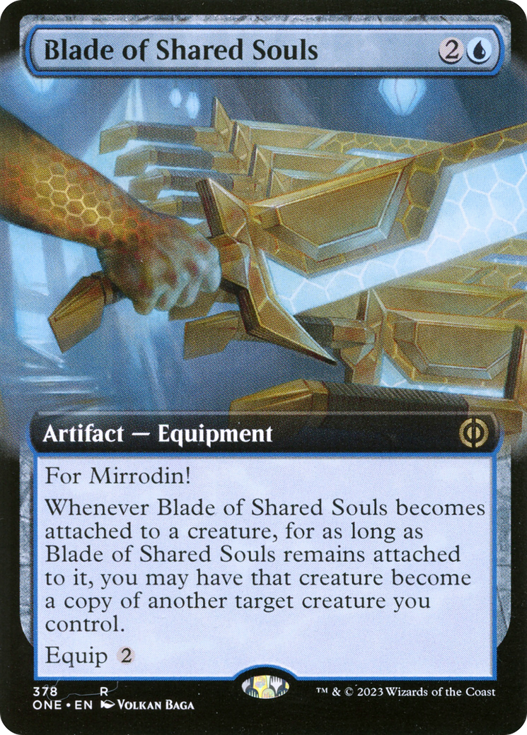 Image of Blade of Shared Souls (Extended Art) (ONE-378) - Phyrexia: All Will Be One: (Extended Art)