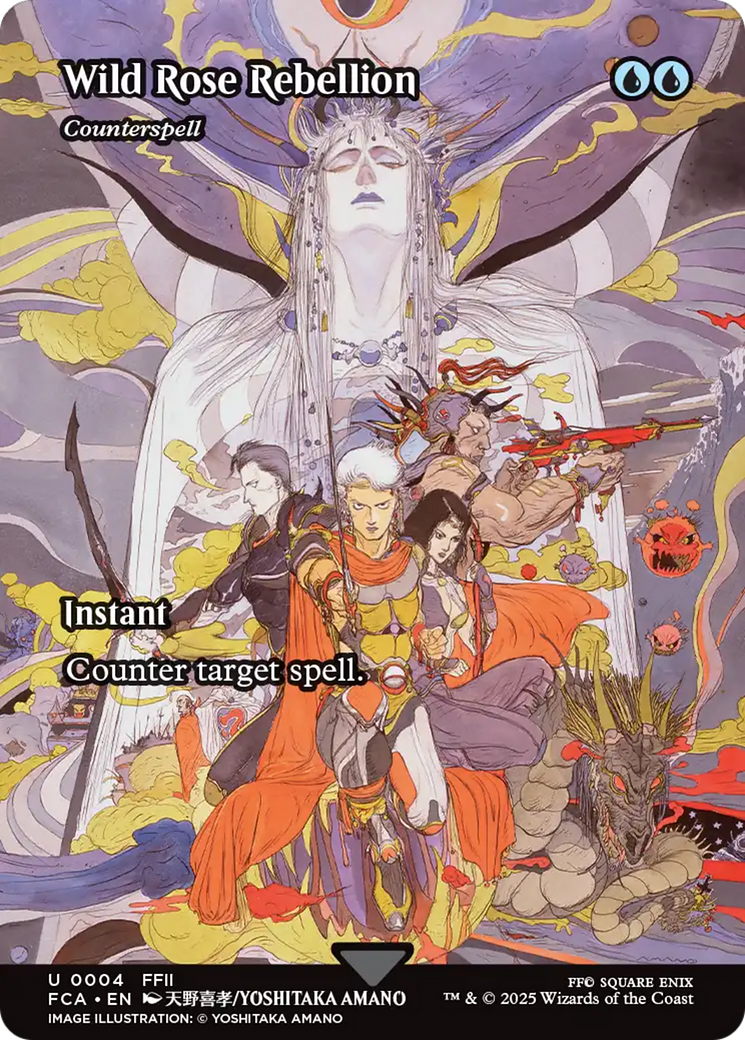 Image of Wild Rose Rebellion - Counterspell (Showcase) (FCA-004) - FINAL FANTASY: Through the Ages / Wild Rose Rebellion (Borderless)