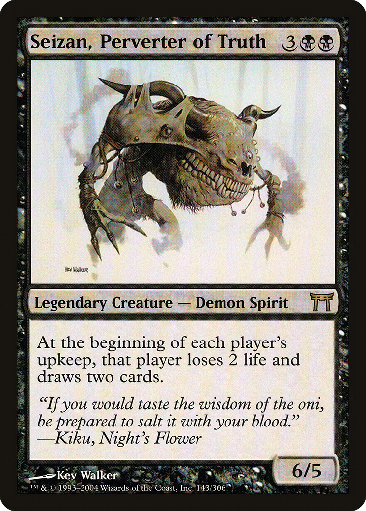 Image of Seizan, Perverter of Truth (CHK-143) - Champions of Kamigawa Foil