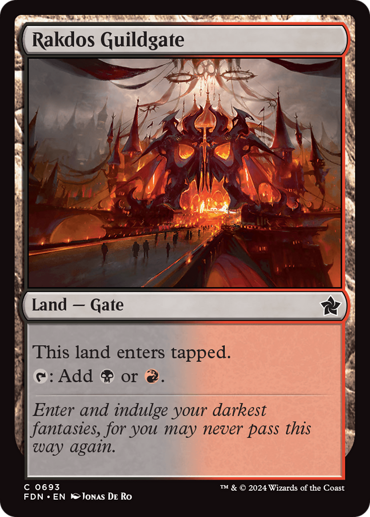 Image of Rakdos Guildgate (FDN-693) - Foundations