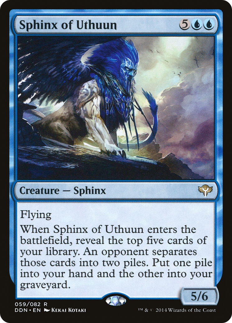 Image of Sphinx of Uthuun (DDN-059) - Duel Decks: Speed vs. Cunning