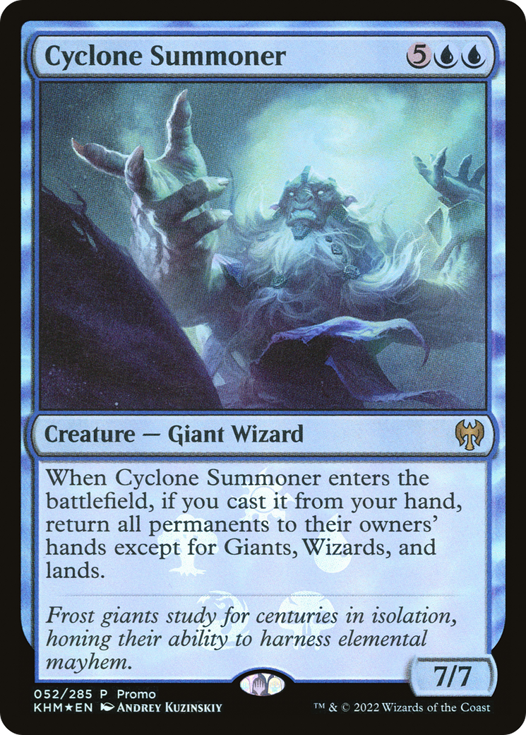Image of Cyclone Summoner (MEDIA-52★) - Kaldheim Promos Foil