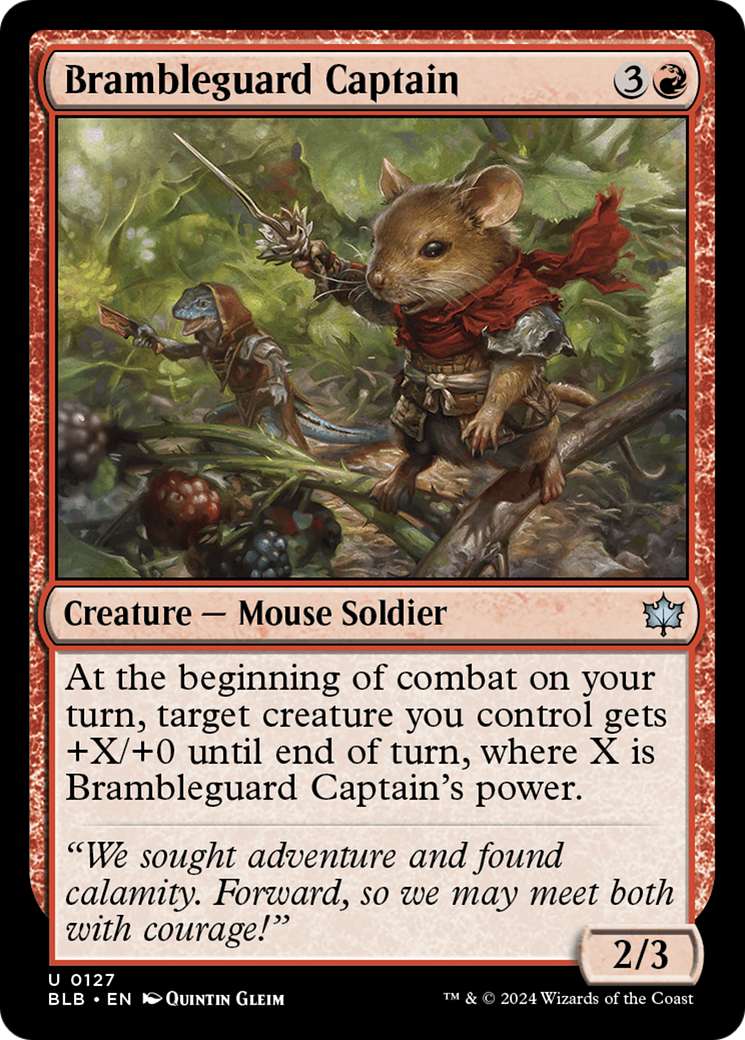 Image of Brambleguard Captain (BLB-127) - Bloomburrow