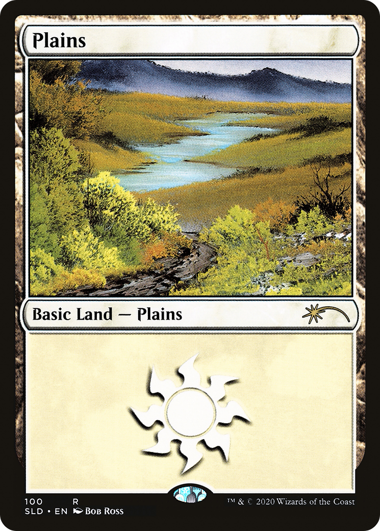 Image of Plains (100) (Bob Ross) (SLD-100) - Secret Lair Drop