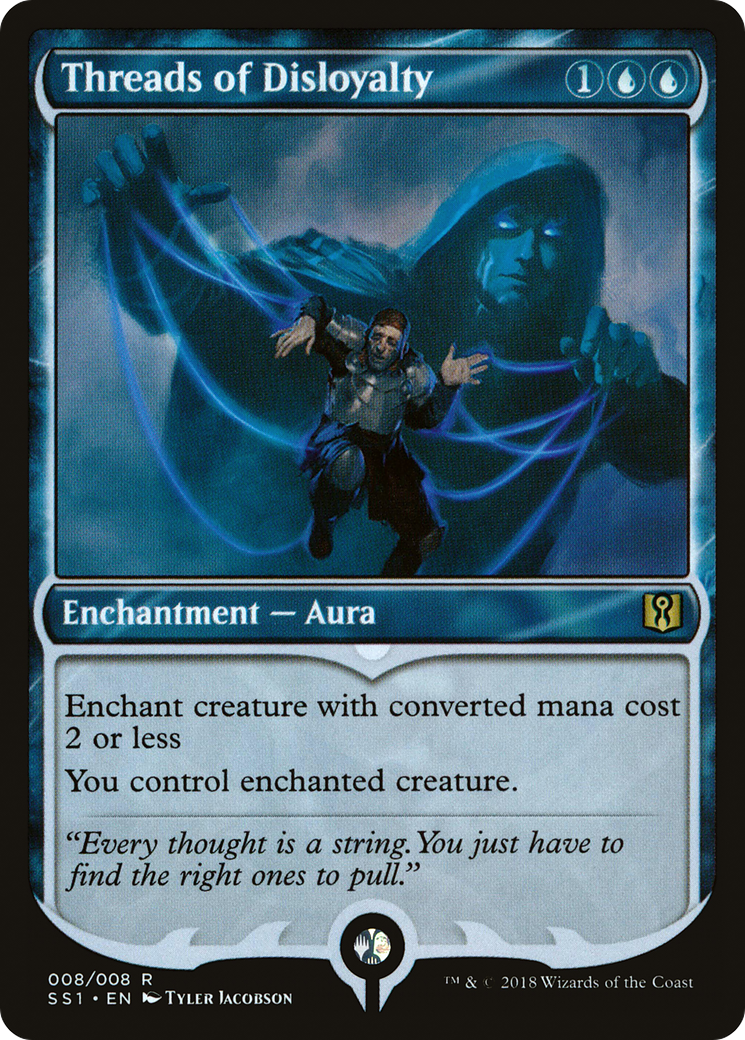 Image of Threads of Disloyalty (SS1-008) - Signature Spellbook: Jace Foil
