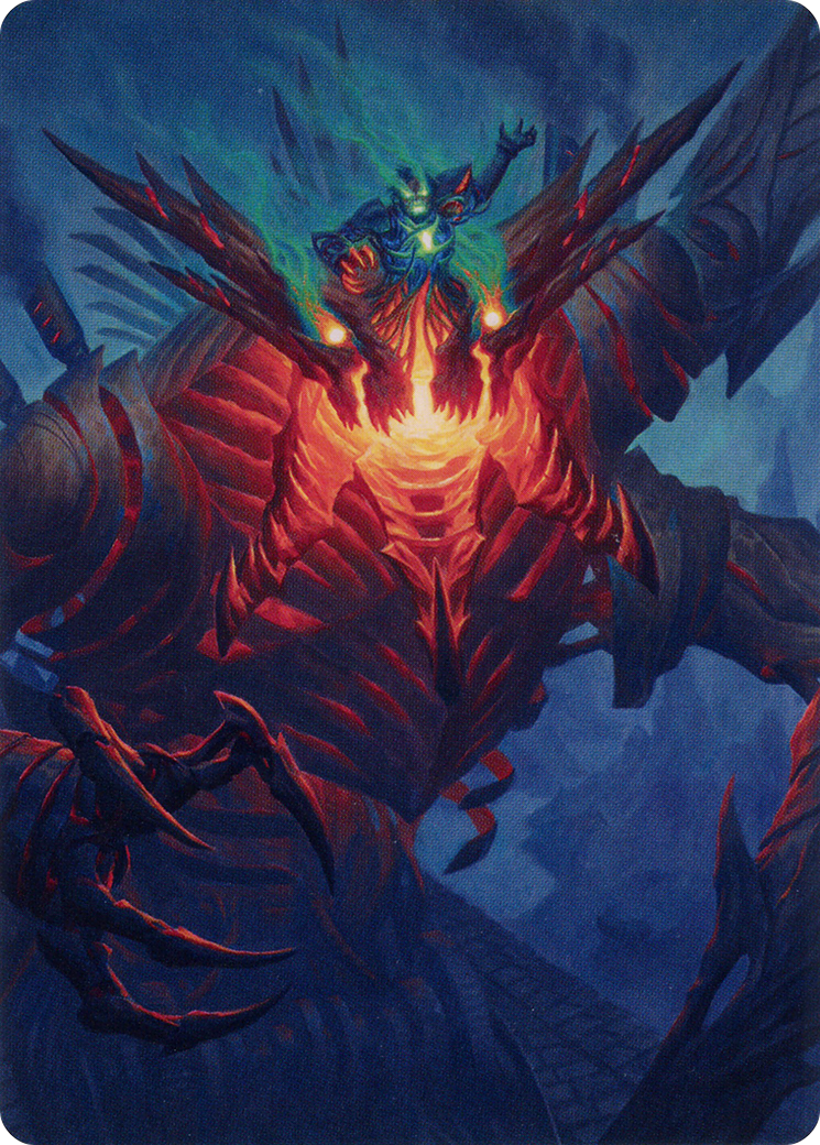Image of Mishra, Lost to Phyrexia // Mishra, Lost to Phyrexia (ABRO-038) - The Brothers' War Art Series (Borderless) Foil