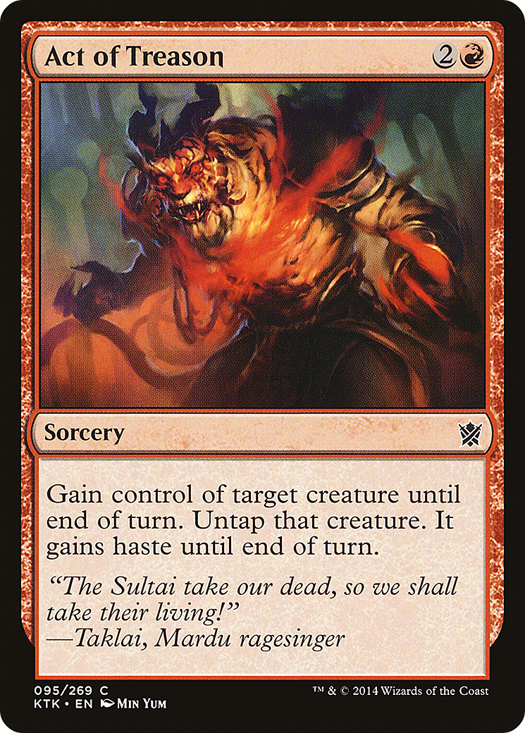 Image of Act of Treason (KTK-095) - Khans of Tarkir Foil