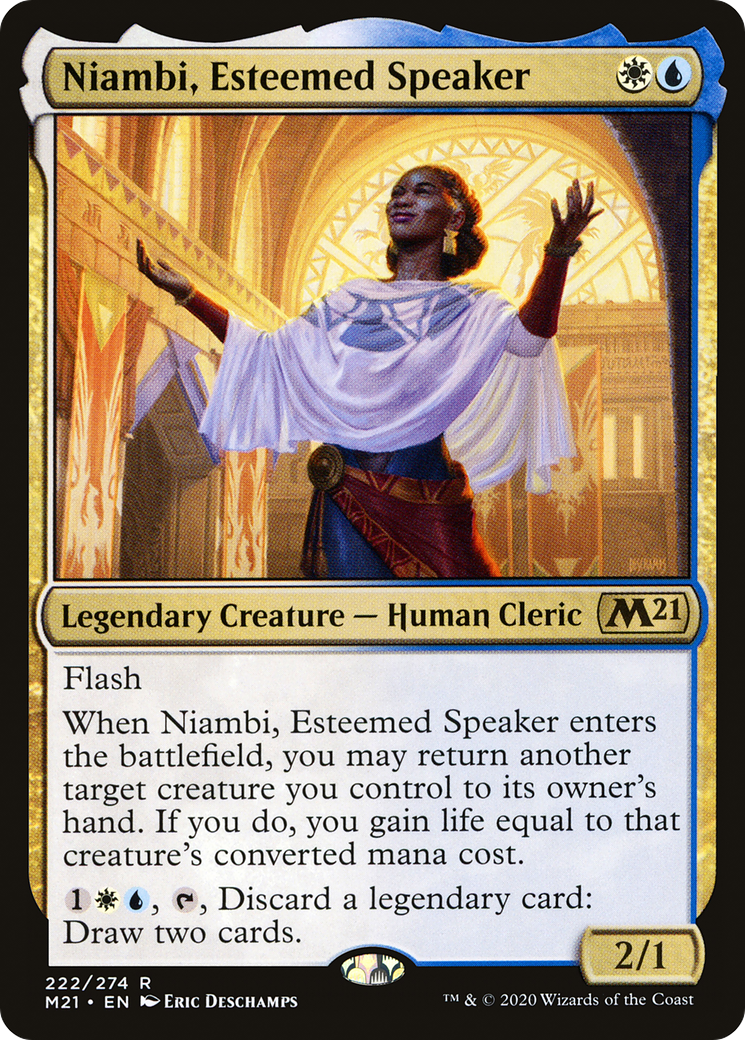 Image of Niambi, Esteemed Speaker (M21-222) - Core Set 2021 Foil