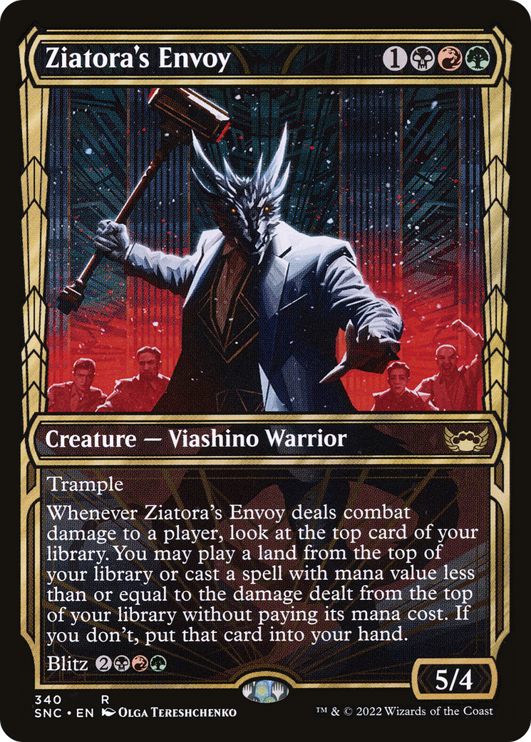 Image of Ziatora's Envoy (Showcase) (SNC-340) - Streets of New Capenna: (Showcase) Foil