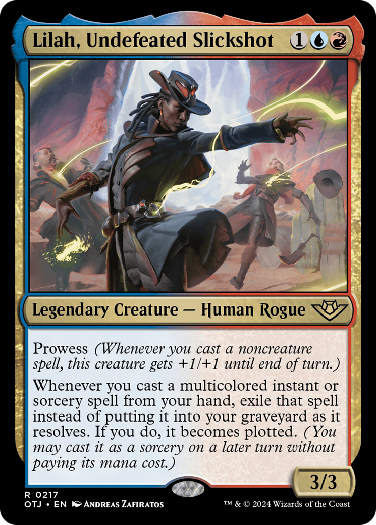 Image of Lilah, Undefeated Slickshot (OTJ-217) - Outlaws of Thunder Junction Foil