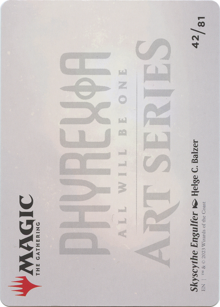 Image of Skyscythe Engulfer // Skyscythe Engulfer (AONE-042) - Phyrexia: All Will Be One Art Series (Borderless)