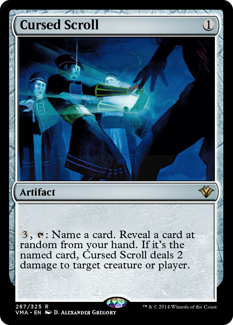 Image of Cursed Scroll (VMA-267) - Vintage Masters Foil