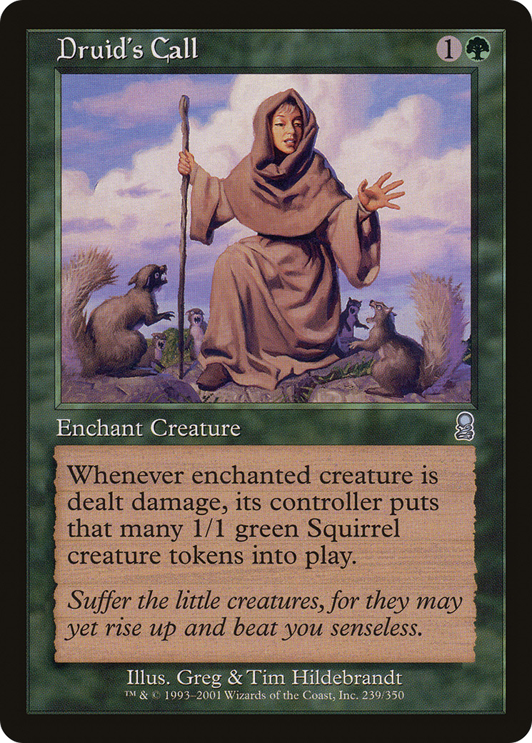 Image of Druid's Call (ODY-239) - Odyssey Foil