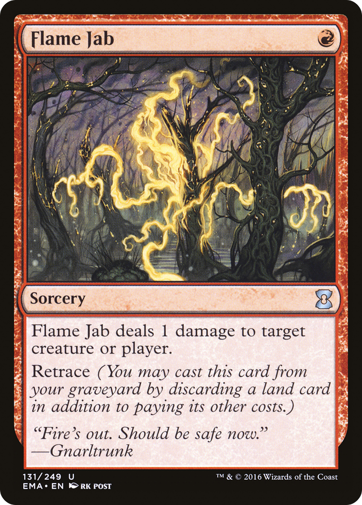 Image of Flame Jab (EMA-131) - Eternal Masters Foil