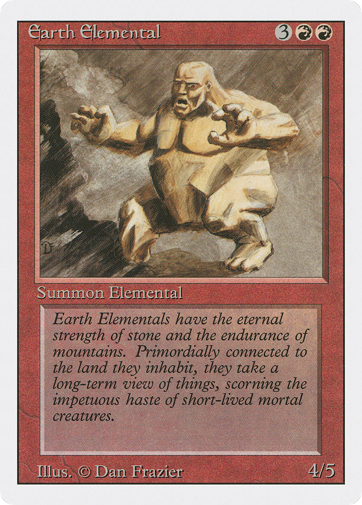 Image of Earth Elemental (3ED-) - Revised Edition
