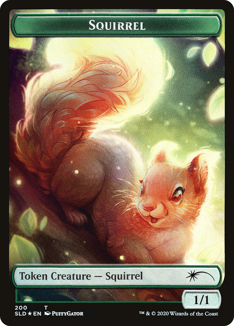 Image of Squirrel Token (SLD-200) - Secret Lair Drop Foil