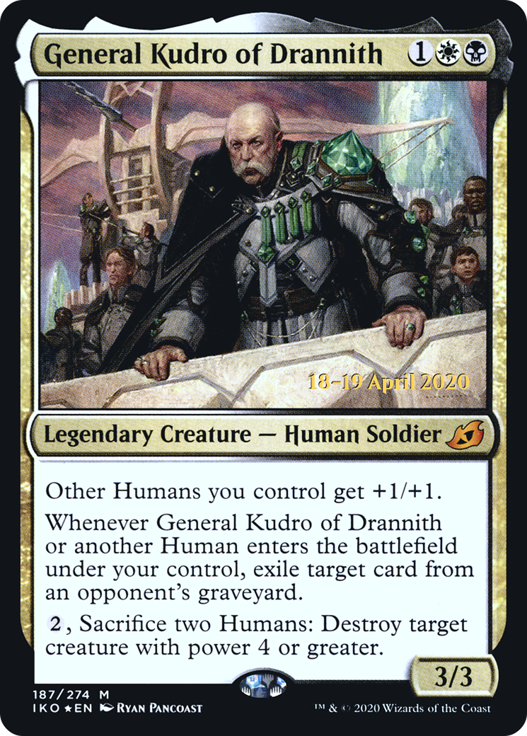 Image of General Kudro of Drannith (PRE-187) - Ikoria: Lair of Behemoths Promos Foil
