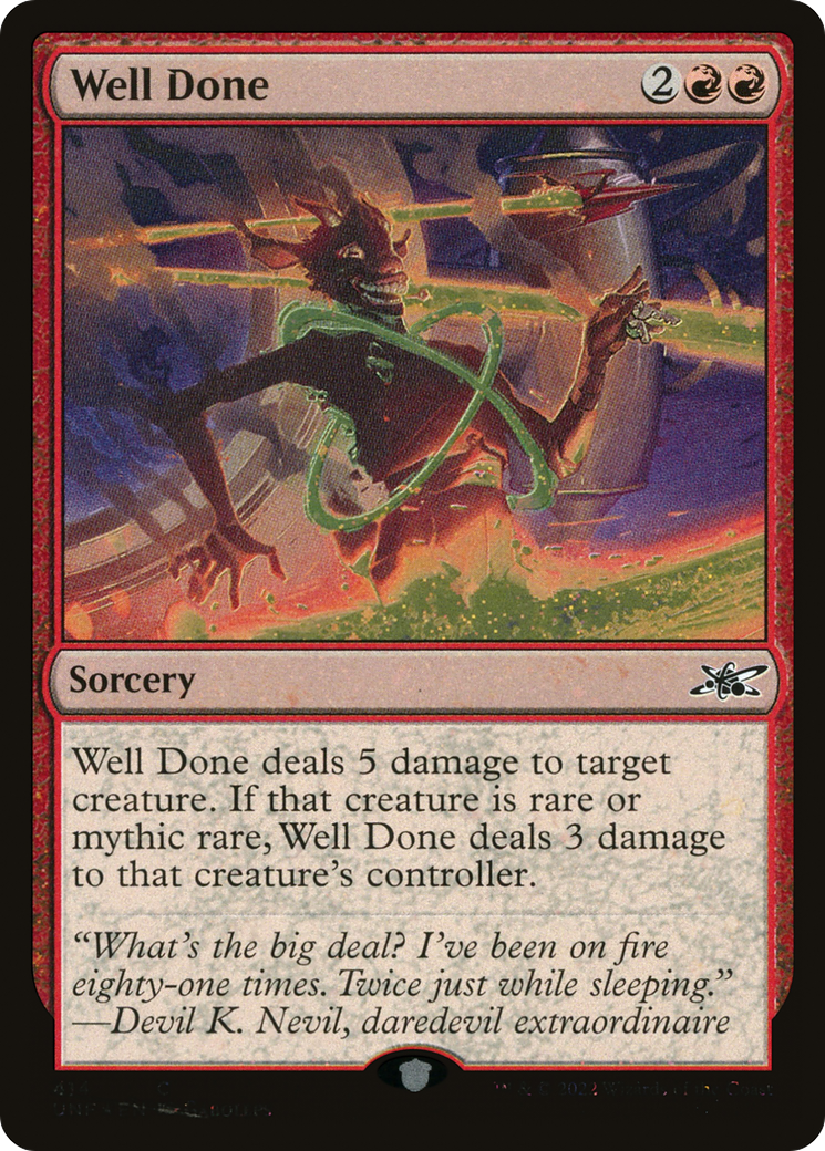Image of Well Done (Galaxy Foil) (UNF-414) - Unfinity Foil