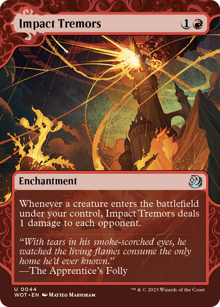 Image of Impact Tremors (WOT-044) - Wilds of Eldraine: Enchanting Tales: (Showcase) (Borderless)