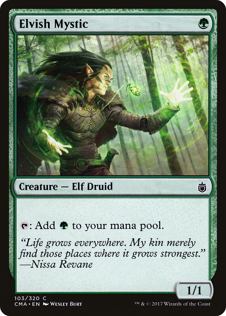 Image of Elvish Mystic (CMA-103) - Commander Anthology