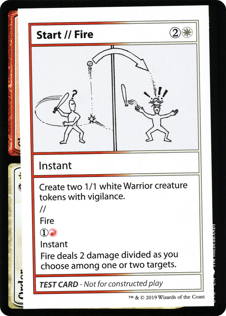 Image of Start // Fire (No PW Symbol) (CMB1-) - Mystery Booster Playtest Cards 2021