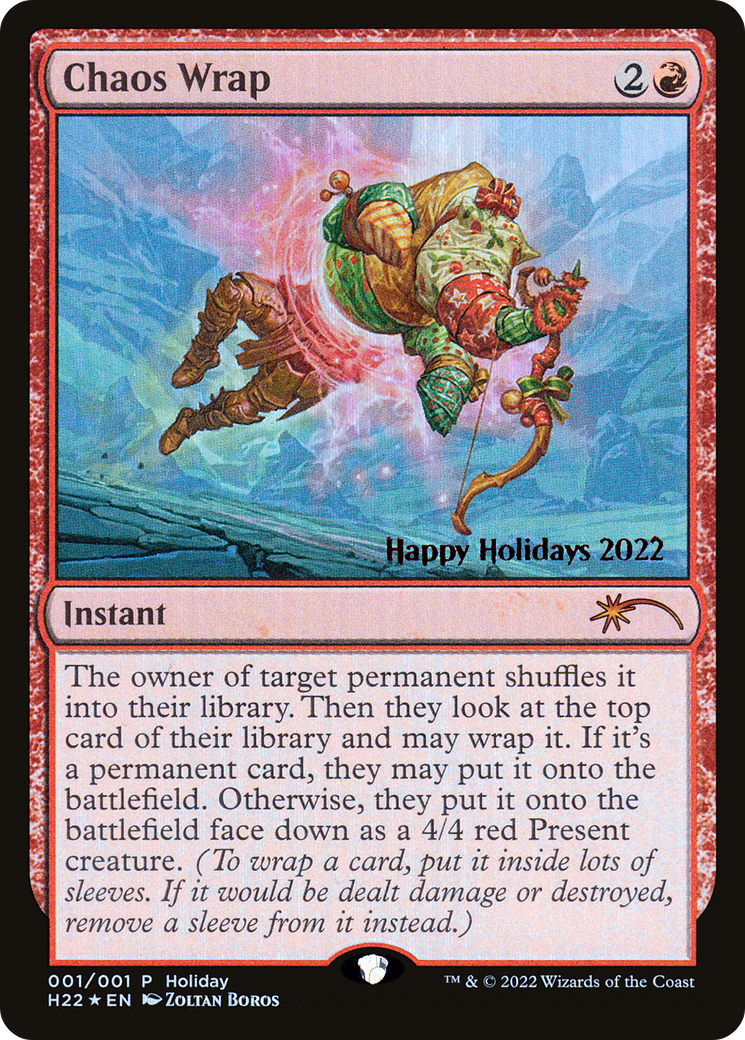 Image of Chaos Wrap (SPECIAL-001) - Happy Holidays Foil