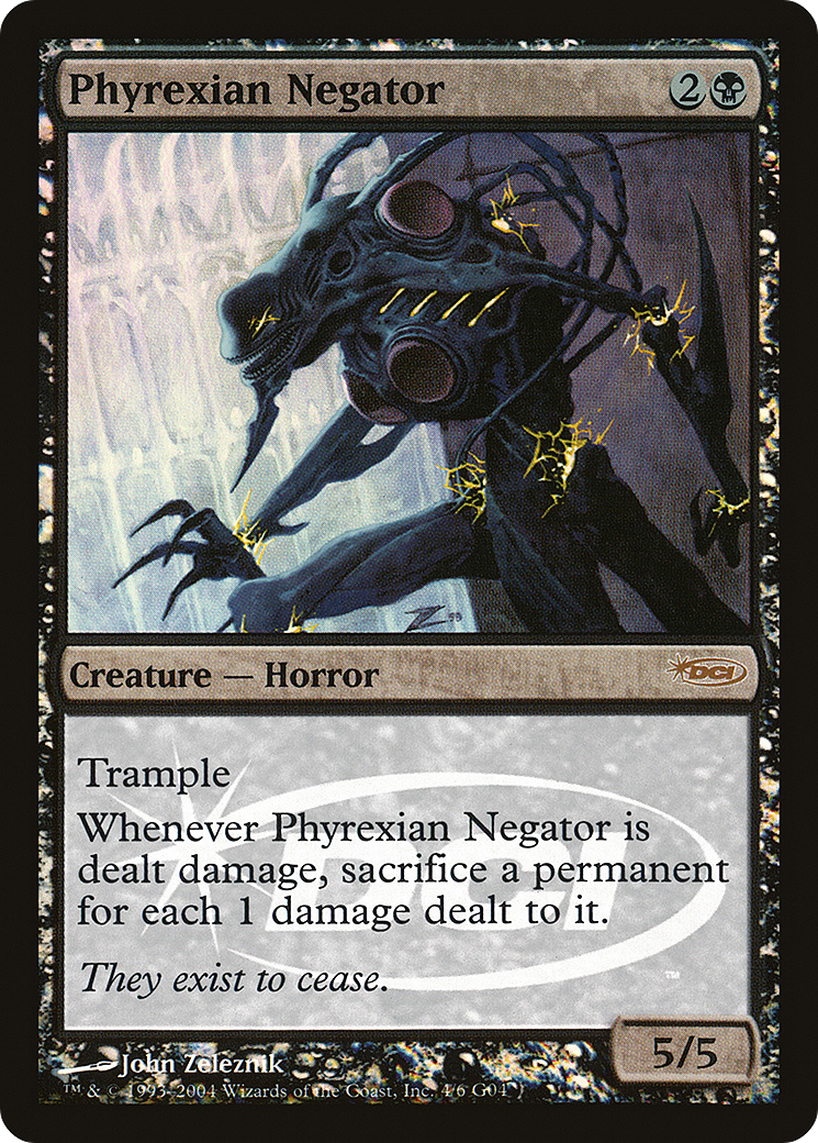 Image of Phyrexian Negator (JDG-004) - Judge Gift Cards 2004 Foil