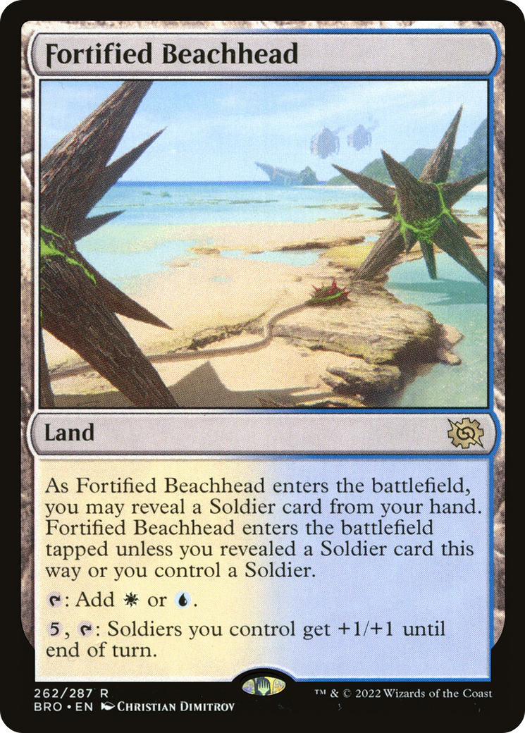 Image of Fortified Beachhead (BRO-262) - The Brothers' War Foil
