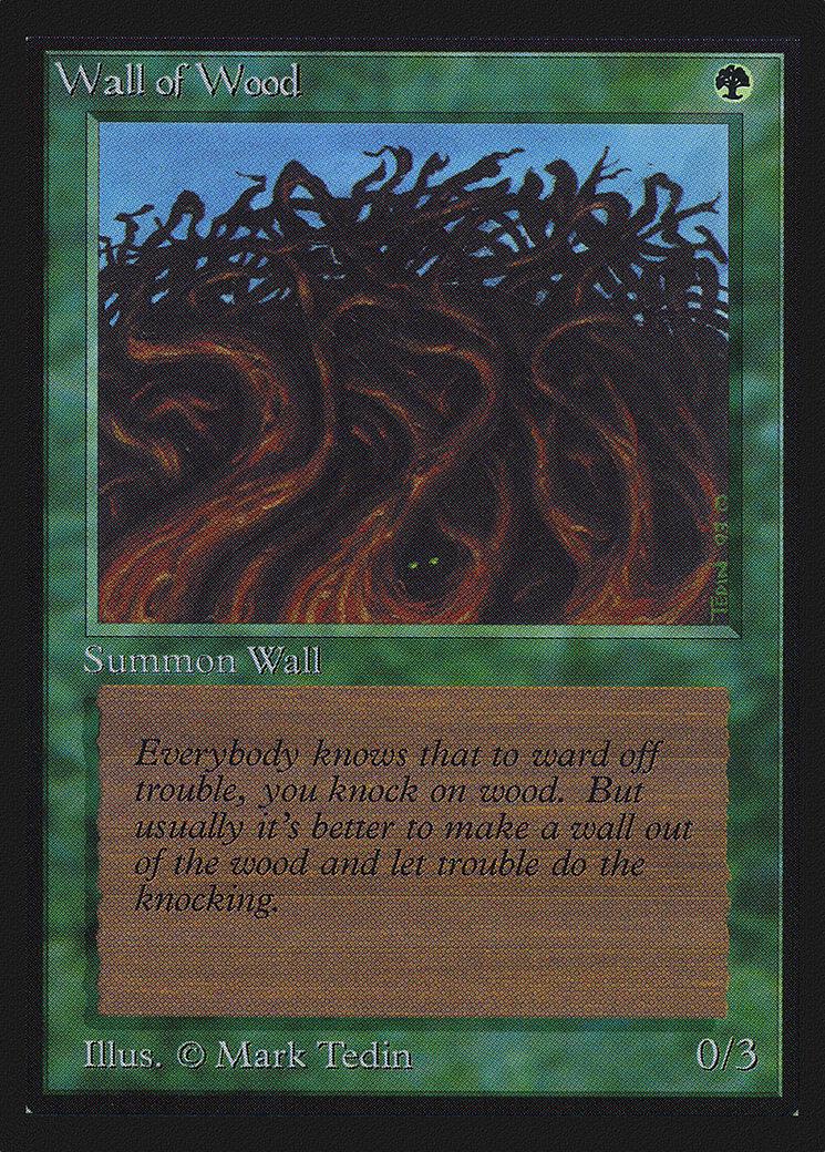 Image of Wall of Wood (IE) (IED-) - Intl. Collectors' Edition