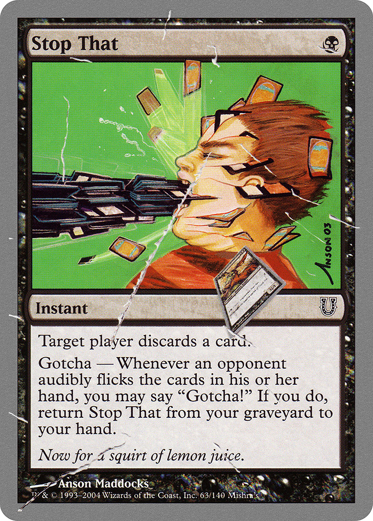 Image of Stop That (UNH-063) - Unhinged Foil