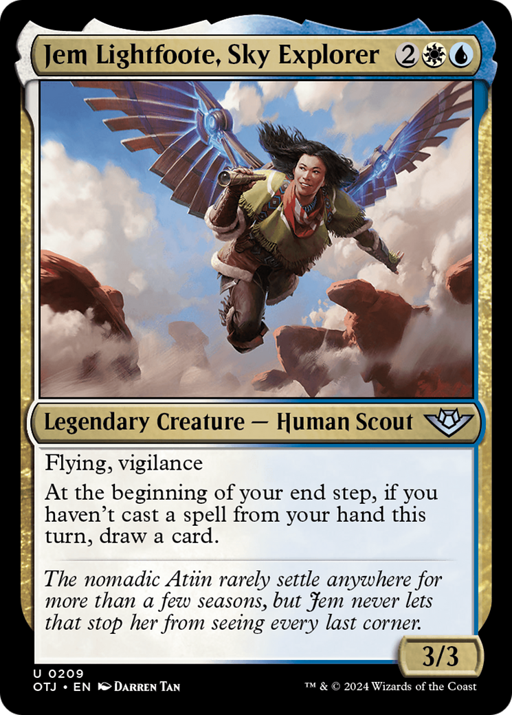Image of Jem Lightfoote, Sky Explorer (OTJ-209) - Outlaws of Thunder Junction Foil