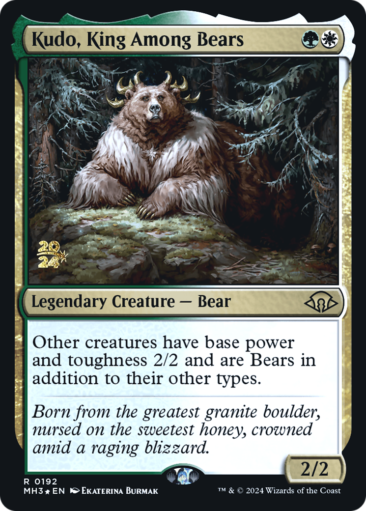 Image of Kudo, King Among Bears (PRE-192) - Modern Horizons 3 Promos Foil