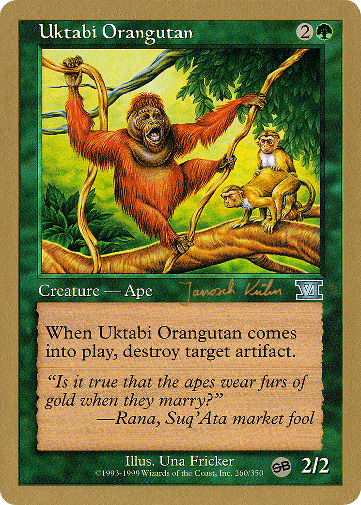 Image of Uktabi Orangutan - 2000 Janosch Kuhn (6ED) (SB) (WCD-) - World Championship Decks 2000