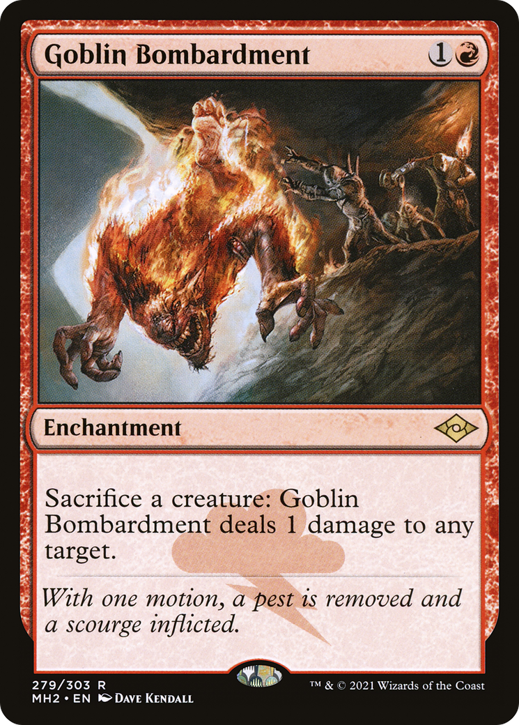 Image of Goblin Bombardment (MH2-279) - Modern Horizons 2 Etched Foil