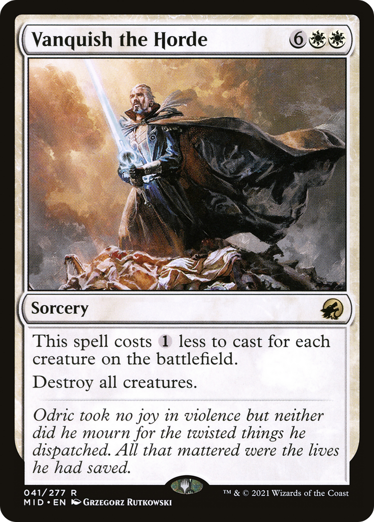 Image of Vanquish the Horde (MID-041) - Innistrad: Midnight Hunt Foil