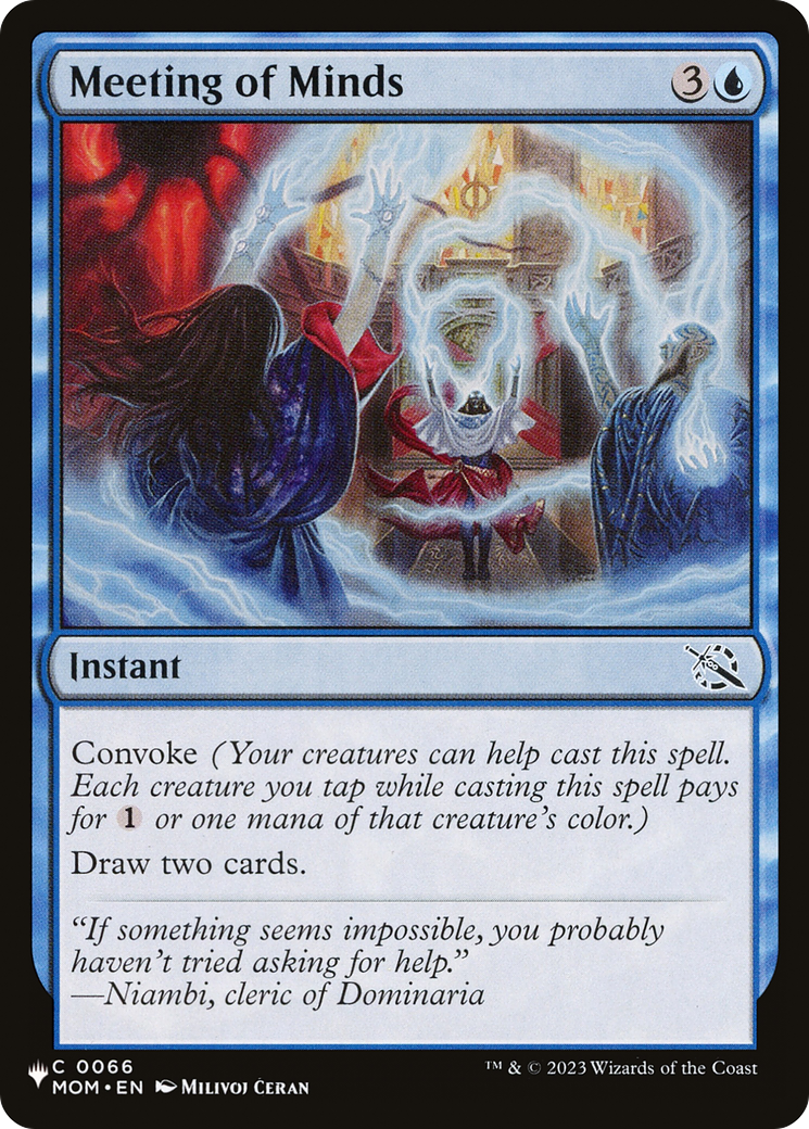 Image of Meeting of Minds (LIST-MOM-66) - The List