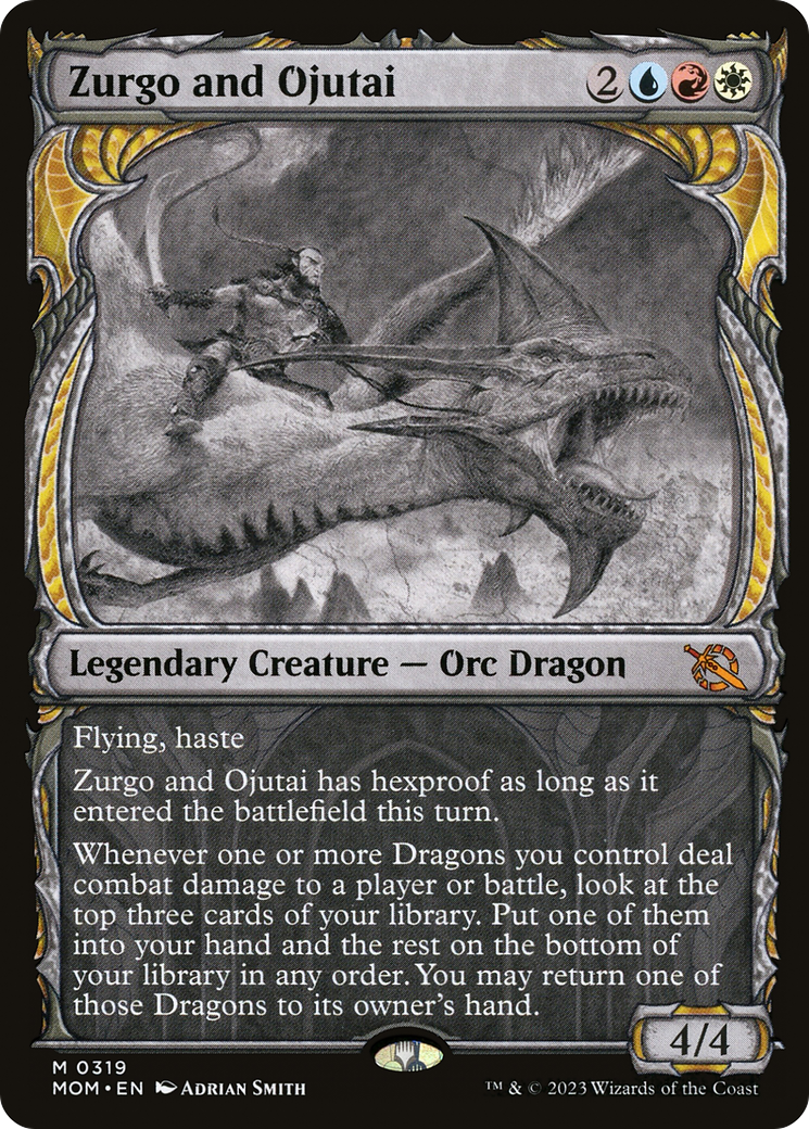 Image of Zurgo and Ojutai (Showcase) (MOM-319) - March of the Machine: (Showcase)