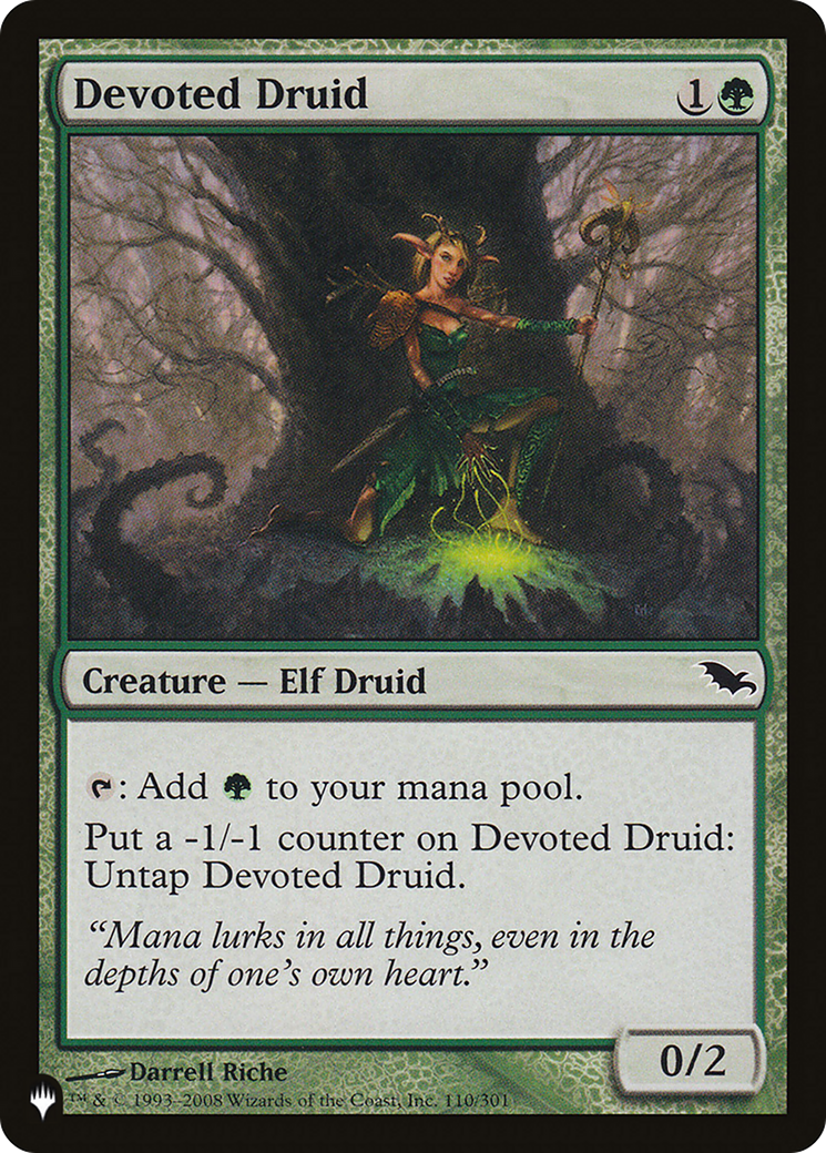 Image of Devoted Druid (LIST-SHM-110) - The List